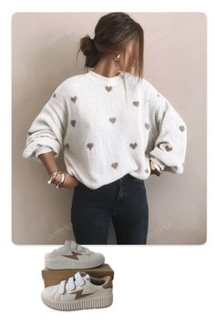 Pullover Mode, Geometric Heart, Jacquard Sweater, Long Sleeve Pullover Sweater, Drop Shoulder Sweaters, Jeans Casual, Women Long Sleeve Tops, Women's Shapewear, Pullover Sweater Women