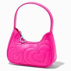 Pink Heart-shaped Bag With Zipper Closure, Heart-shaped Pink Bag With Zipper Closure, Dior Sport, Quilted Hearts, Alternative Disney, Kawaii Bag, Kids Purse, Dream Bag, Luxury Bags Collection