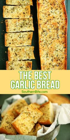 the best garlic bread recipe is made with just three ingredients and it's ready to be eaten