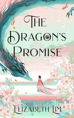 the book cover for the dragon's promise by elizabeth m brown, with an illustration of a woman in a flowing dress