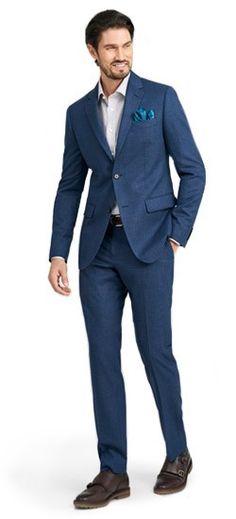 The perfect Men's Custom Suit in Whitehill Blue fabric, perfect for your wardrobe. Shop a wide selection of Men's Custom Suits, blue suits, navy suits & more at INDOCHINO. FREE Shipping on orders over $150. Navy Suits, Blue Suits, Custom Suits, Mens Fashion Smart, Nice Clothes