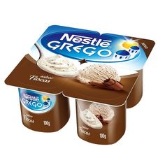 nestle croq yogurt is shown in three different flavors