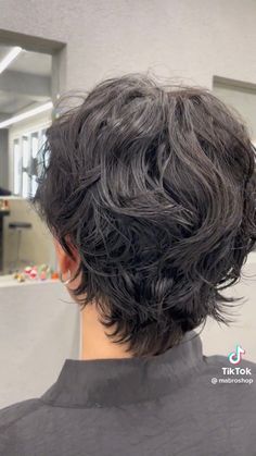 Perm Mullet, Wavy Perm, Guy Haircuts Long, Asian Haircut, Mullet Haircut, Hair Inspiration Long, Asian Short Hair