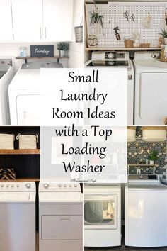 small laundry room ideas with a top loading washer