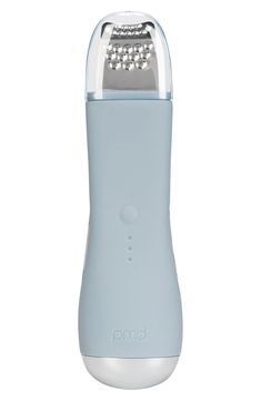 What it is: An advanced skin spatula that extracts, infuses and lifts using SonicGlow Technology and EMS to leave skin glowing and radiant.What it does: Extract mode uses negative ions that help lift debris, dead skin and sebum out of the pores. Infuse mode uses positive ions that split skin care into smaller molecules. It allows skin care to be more easily absorbed through skin. EMS uses an electrical current to stimulate muscles, helping to give a more toned and youthful appearance. PreciseXtr Skin Spatula, Blackheads And Whiteheads, To Remove Blackheads, Remove Blackheads, Skin Glowing, Enlarged Pores, How To Line Lips, Smoother Skin, London Fog