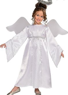 Toddler Angel Costume, Kids Angel Costume, Girls Angel Costume, Angel Costume Diy, Angel Dress Up, Biblical Costumes, Angel Halloween Costumes, Bee Dress, Angel Outfit