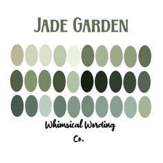 an image of a book cover with circles in the middle and text that reads jade garden whimsical warning co