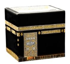 an ornate black box with gold trimmings