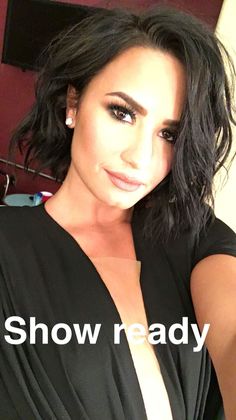 Penteado Cabelo Curto, Hair Envy, Demi Lovato, Hair Today, Great Hair, Gorgeous Hair, Dark Hair