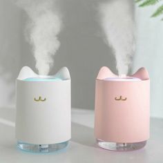 Usb Design, Aroma Essential Oil, Cat Air, Gamer Room, Air Humidifier, Kawaii Room, Girl Bedroom Decor, Cute Room Decor, Pink Cat