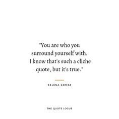 the quote you are who you surround yourself with i know that's such a niche quote, but it's true