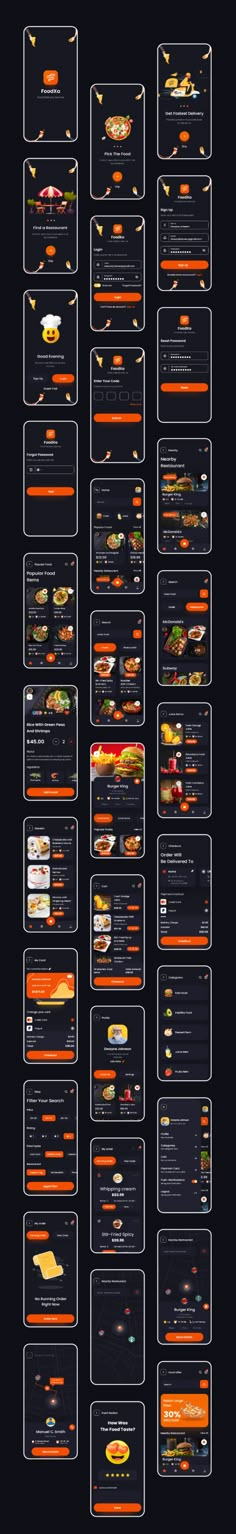 an image of a menu with different types of food on the top and bottom half