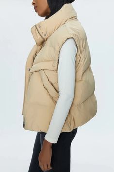 Stay warm and stylish with this Pistola Quilted Puffer Vest. The perfectly oversized fit and front pockets offer both comfort and functionality. Zip front closure with snap buttons Side pockets Oversized 100% Nylon Capsule Dressing, Racing Jackets, Quilted Puffer Vest, Linen Bottoms, Best Swimwear, White Accessories, Fall Capsule Wardrobe, Quilted Vest, Cardigan Vest