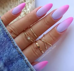 Purple Ombre Nails, Unghie Sfumate, Pink Ombre Nails, Ombre Nail Designs, Classy Nails, Chic Nails, Purple Nails, Perfect Nails, Ombre Nails