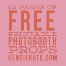 the 12 pages of free printable photography props