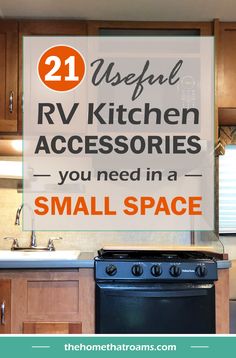 RV Kitchen Accessories in an RV Kitchen Hacks Ikea, Survival Gardening, Rv Hacks, Rv Accessories, Full Time Rv, Rv Stuff