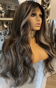 If you’re looking for a natural wig look no further Stunning wig with gorgeous tones and long stunning waves! Grab all the attention with this wig.Beautiful wig, very soft and lightweight.FREE - WIG CAPFREE - CELEBRITY HAIR UK STORAGE PACKAGEOur wigs have been carefully made/selected or customised in the style of A-Listers around the world. Luxury Heat Resistant Fibres Lightweight Adjustable straps Combs Glueless wig You would be hugely surprised at how many celebrities are wearing wigs at the moment rather than damage their hair with colouring and heat. Why not join them and give your natural hair a break, with our units no one will know you’re wearing a wig. On the rare occasion your wig may have a slight crimped effect on the wefts this can be straightened out and isn't a permanent cond Brown Blonde Balayage, Balayage Wig, Wearing Wigs, Brown To Blonde Balayage, Highlight Wig, Wig Brown, Free Wig, How To Wear A Wig, Glueless Wig