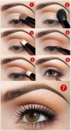 Beautiful smoky eyes... #eyeshadow #makeup #liner #popular #newest #latest #2014 Morena Hairstyle, Daytime Eye Makeup, Make Up Mata, Tutorial Eyeliner, Natural Eye Makeup Tutorial, Eyeliner Tips, Makeup Tip, Hair Blond, Smink Inspiration