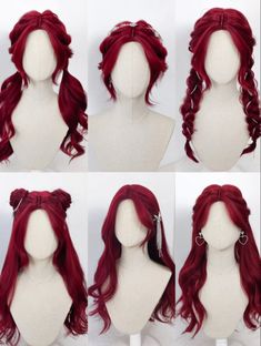 Pelo Anime, Dyed Hair Inspiration, Cosplay Hair, Kawaii Hairstyles, Anime Hair, Hair Reference, How To Draw Hair