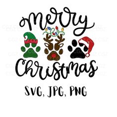 merry christmas svg, png