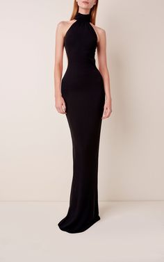 Black Tie Event Dresses, Jersey Maxi Dress, Designer Profile, Classy Prom Dresses, Brandon Maxwell, Elegant Dresses Classy, Black Dress Formal, Prom Dress Inspiration, Elegante Casual