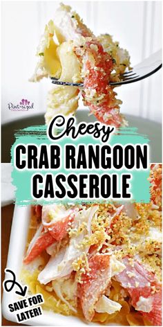 crab rangoon casserole is an easy and delicious side dish for any occasion