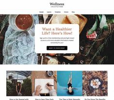 an image of a website page for a healthist's business, with images of people doing different things