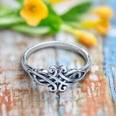 Sterling Silver Dainty Celtic Knot Ring Celtic Rings Women, Forever Ring, Celtic Knot Jewelry, Knot Jewelry, Forever Rings, Celtic Ring, Celtic Knot Ring, Living Essentials, Celtic Rings