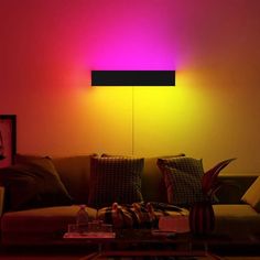 RGB LED Wall Lights - Warmly Lights Dining Room Lamps, Bedside Wall Lights, Japanese Minimalism, Seni Dan Kraf, Led Wall Lamp, Led Wall Lights, Dining Room Lighting, Lamp Decor, Lamps Living Room