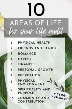 Life Goal Categories, Life Areas For Goal Setting, Areas Of Life To Set Goals, Goal Setting Categories Physical Health, Personal Finance, Personal Growth, Physics, Finance, Spirituality, Romance, Health