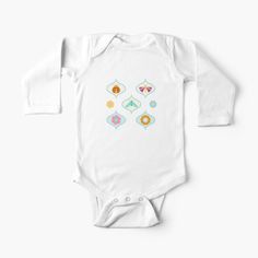 Get my art printed on awesome products. Support me at Redbubble #RBandME: https://www.redbubble.com/i/baby-onesie/Retro-colorful-flowers-and-bugs-by-marufemia/86031834.8RDFY?asc=u Narnia, Chiffon Tops, Laptop Sleeves, Surfboard, Onesies, Pullover Hoodie, Kids Tshirts