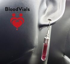 Keep a precious part of your loved one close forever. Kit includes everything you need to make your custom BloodVial jewelry, including: sterile lancet, disposable dropper, glue, toothpick, cotton swab, medical-grade anticoagulant, optional color stabilizer, and step-by-step illustrated instructions. The BloodBond line of jewelry requires the smallest amount of blood. In fact, a single drop can create a stunning, wearable artwork to cherish for a lifetime. This keepsake is perfect for those who are squeamish around needles. Listing is for 2 small glass vial earrings, silver-plated metal lids, and anticoagulant. Anticoagulant will keep blood in liquid form. As with all anticoagulants, the blood will darken from bright candy-apple red to a deep burgundy like black cherries after a few days. Blood Infused Jewelry, Vial Earrings, Blood Work, Black Cherries, Illustrated Instructions, Silver Caps, Candy Apple Red, Glass Vials, Apple Red