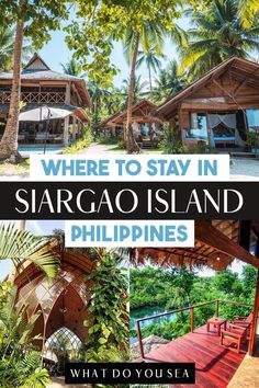 where to stay in siargao island philippines? what do you see?