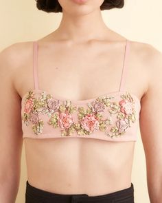 Club Bra – BODE Diy Skirts, Trendy Sewing Patterns, Trendy Sewing, Floral Bra, Heart Fashion, Sewing Patterns For Kids, Formal Style, Pink Bra, Fancy Outfits