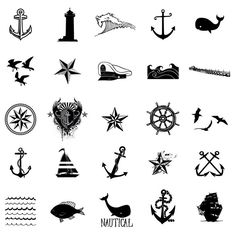 an image of various nautical icons