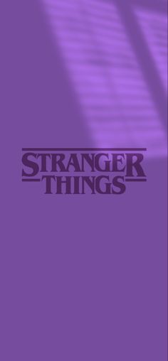 a purple book cover with the words strange things on it