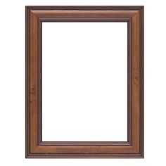 an old wooden frame on a white background