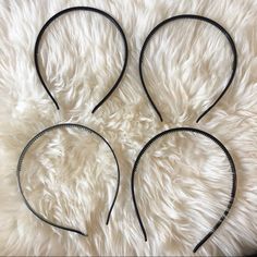 Brand New Never Worn. Hard Plastic Headbands, Set Of Four. Make An Offer Or Bundle And Save! Plastic Headband, Black Plastic, Hard Plastic, Bundles, Hair Accessories, Women Accessories, Brand New, Hair, Women Shopping