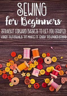 sewing for beginners with text overlay