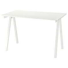 a white table on a white background with no one around it and the top off