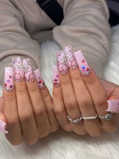 Bedazzled Nails, Dope Nail Designs, School Nails, Square Acrylic Nails, Nail Technician, Nails Inspo, Dope Nails, Barbie World, Nails Designs