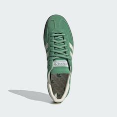 adidas Handball Spezial Shoes - Green | Free Shipping with adiClub | adidas US Spezial Shoes, Adidas Handball Spezial, Vans Toddler, Adidas Handball, Green Adidas, Toddler Size Chart, Kids Belt, Vans Kids, Indoor Sports