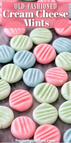 Cream Cheese Mints Recipe, Mints Recipe, Wedding Mints, Cream Cheese Mints, Resepi Biskut, Easy Candy Recipes, Butter Mints, British Desserts, Easy Candy