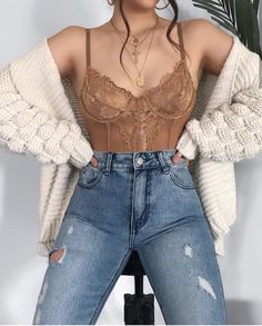 Look Grunge, Simple Casual Outfits, Best Casual Outfits, Fluffy Jacket, Pinterest Outfits, Mode Inspo, Cute Outfit Ideas, Pinterest Fashion, Basic Outfits