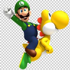 the super mario bros character is flying through the air