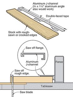 the diagram shows how to install an aluminum and wood decking system for outdoor use