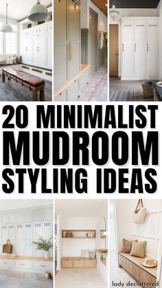 20 minimalist mudroom styling ideas