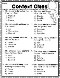 a printable worksheet for reading the text