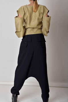 Harem Pants, Women Pants, Black Pants, Wool Pants, Baggy Pants, Aladdin Pants, Winter Pants, Plus Si Drop Crotch Pants Women, Sarouel Pants, Black Linen Pants, Black Harem Pants, Drop Crotch Pants, Pants Baggy, Harem Pants Women, Silk Outfit, Loose Trousers