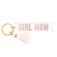 The perfect motivation as you grab your keys and head out to start your day! These stylish acrylic key tags are complete with a colorful tassel and fun phrase! A great addition to top off any gift! Terry Cloth Headband, Mom Keychain, Face Necklace, Tiny Charm, Acrylic Keychains, Key Tags, Mom And Grandma, Acrylic Keychain, Lava Bead